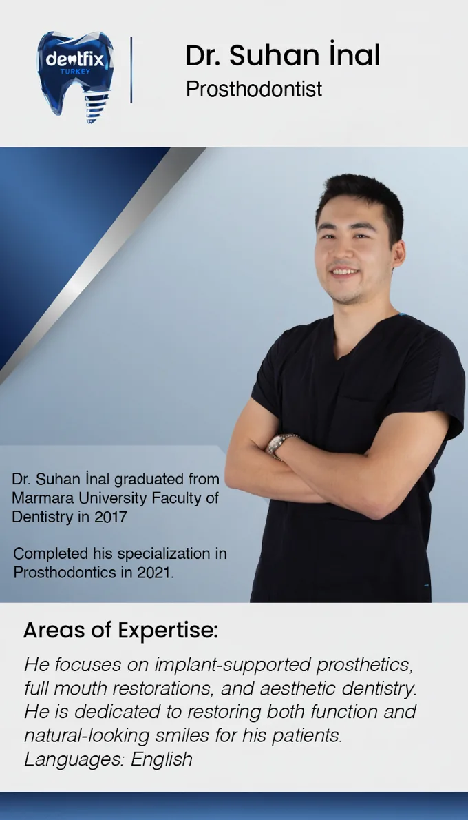 Dr. Suhan İnal — Prosthodontist at Dentfix Istanbul